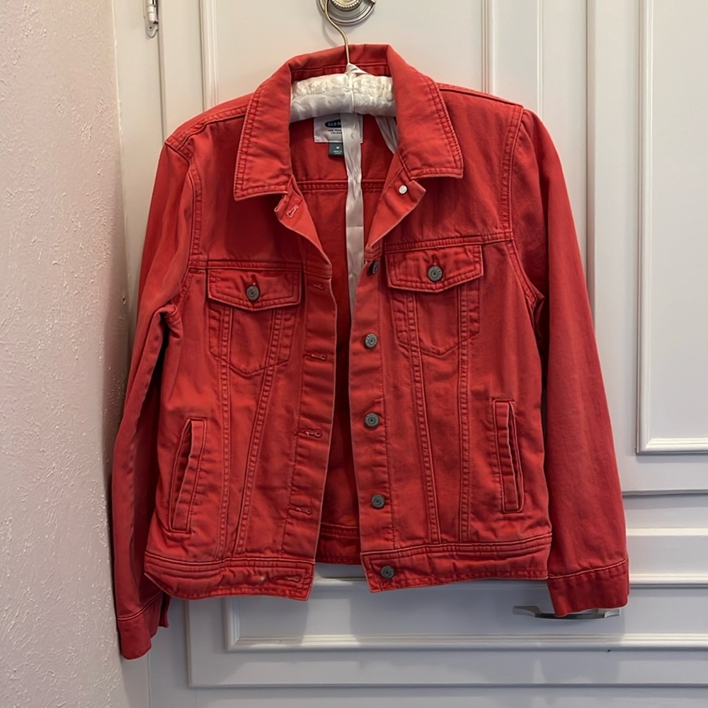 Orange/red Jean jacket